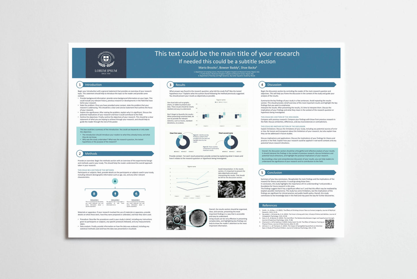 Research Poster template | A0 landscape PowerPoint | classic